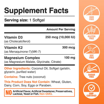 [First Order One-Time Bonus] FREE Vitamin D3 & K2